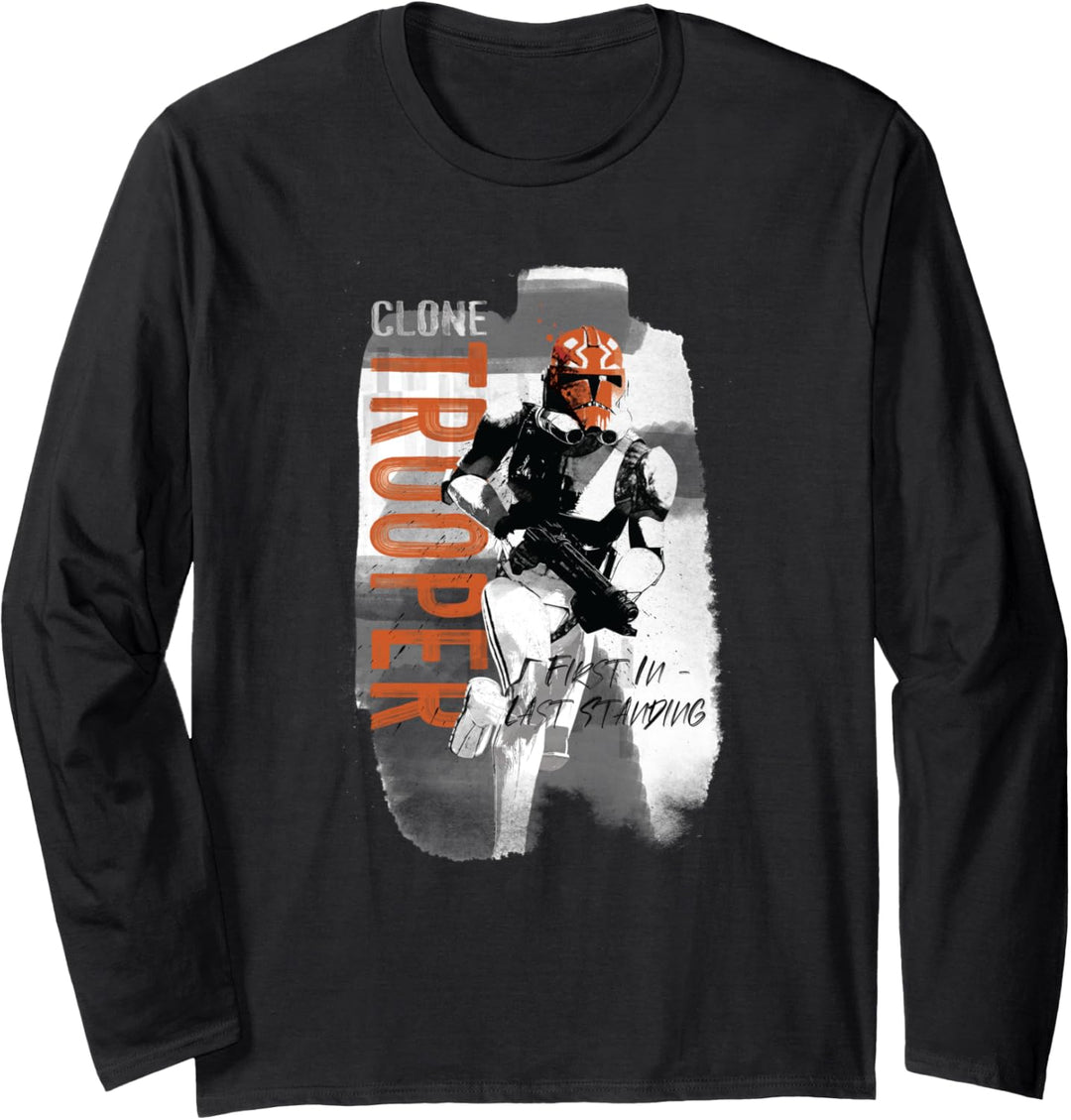 Star Wars The Clone Wars First In Last Standing Langarmshirt