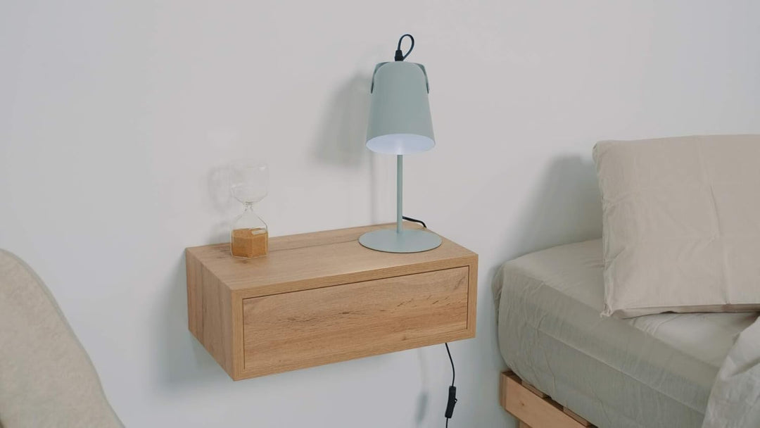 MOBILI FIVER, Riccardo Nachttisch, Esche, Schwarz, Made In Italy Esche Schwarz, Esche Schwarz