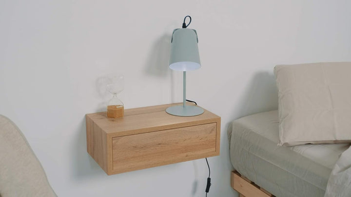 MOBILI FIVER, Riccardo Nachttisch, Esche, Schwarz, Made In Italy Esche Schwarz, Esche Schwarz