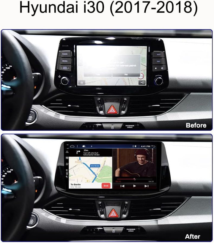 JOYX Android 12 Autoradio Passt für Hyundai i30 (2017-2018) - [4G+64G] - Eingebaut DSP/Carplay/Andro