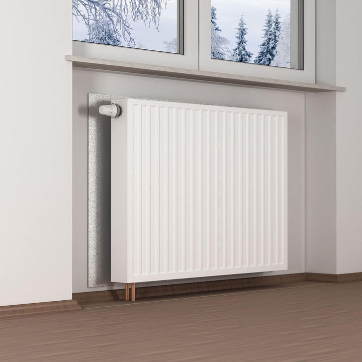 CLIMAPOR Dämmplatte alukaschiert, Hitze-Kälte-Stop, 0,8 m x 0,6 m x 10 mm, 12 Platten (ca. 5,76