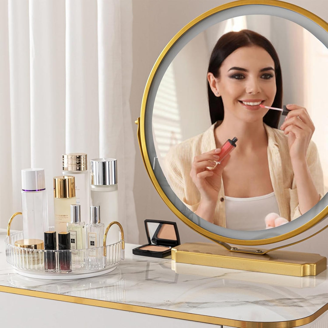 Make Up Organizer, 360° Drehbar Kosmetik Organizer, Beauty Organizer, Hautpflege Organizer für Badez
