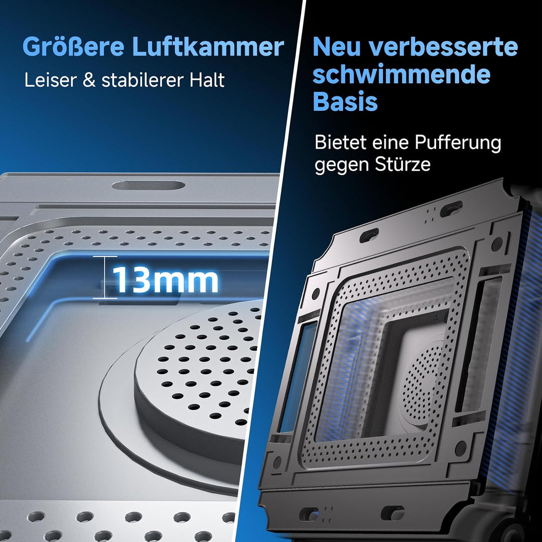 Fensterputzroboter mit Vibrationsarm 9000 Pa Saugkraft 8 Sprühdüsen
