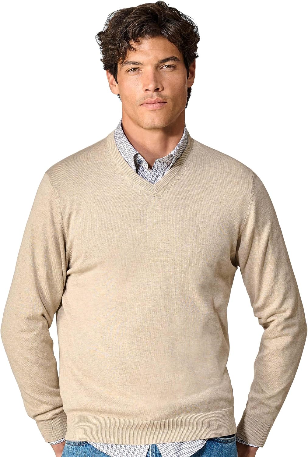 CASAMODA Herren Pullover S Beige, S Beige