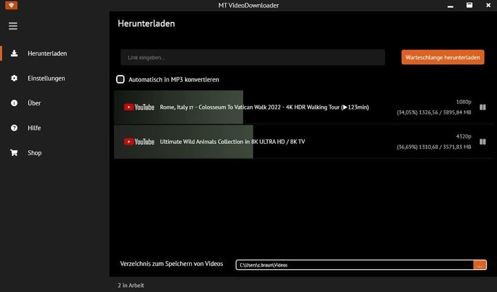 Video und Audio Downloader PRO 2 für YouTube, ARD, ZDF Mediatheken Filme und Musik direkt als MP3 od