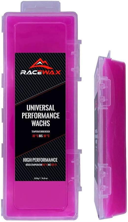 RaceWax Skiwax Set 7-teilig Wachs BaseBrush Nylon Kupfer Rosshaar Wachsentferner
