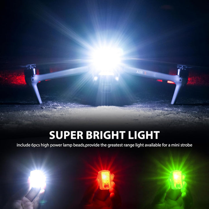 STARTRC 2 Stück Strobe Drone Light,Anti-Kollisionslicht,LED Drohne Blitzlicht Für FAA-Drohnen-Nachtf