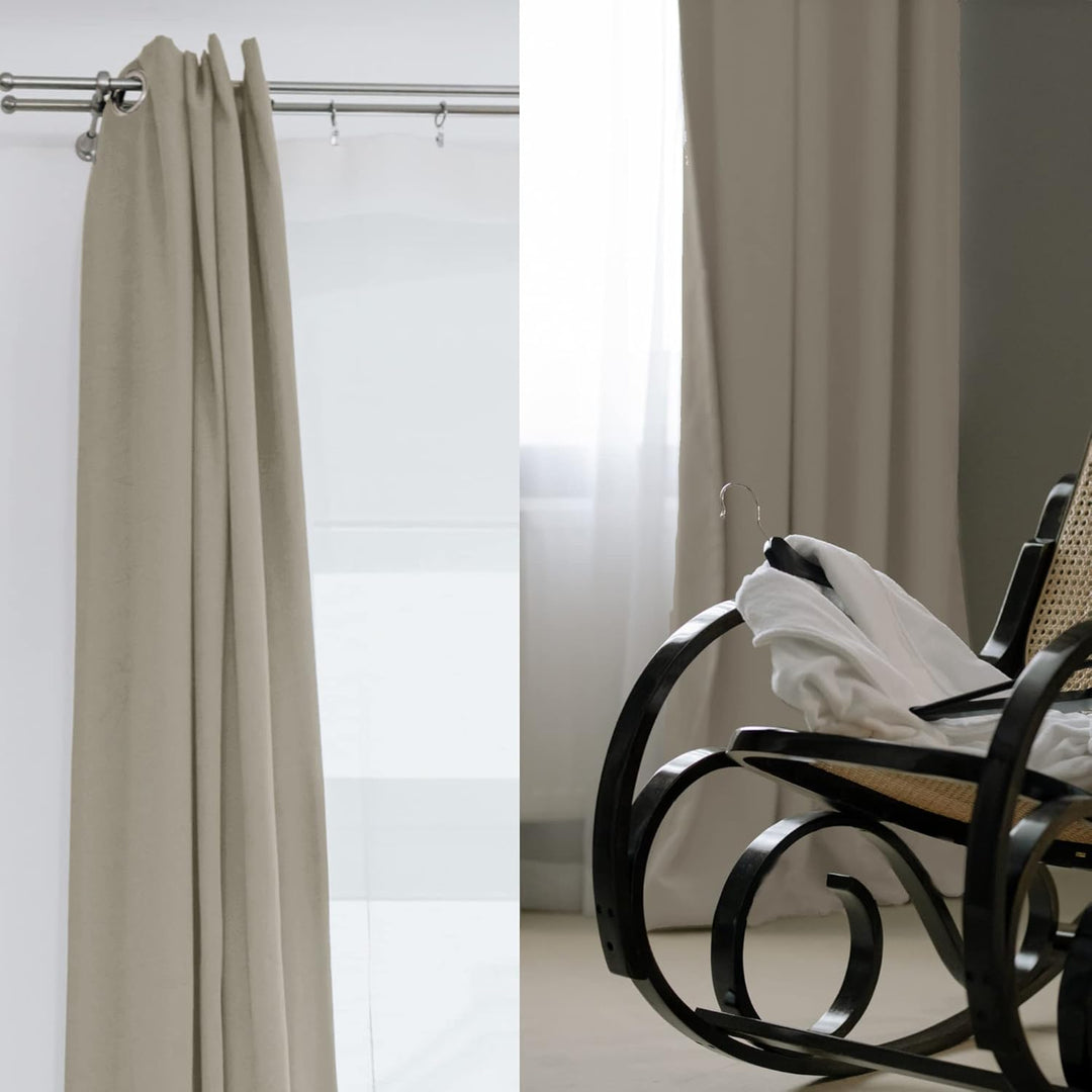 Cleanlevel EST 2016 Verdunklungsvorhang mit Ösen 140cm x 245cm Vorhang Blickdicht Thermo Gardine Wär