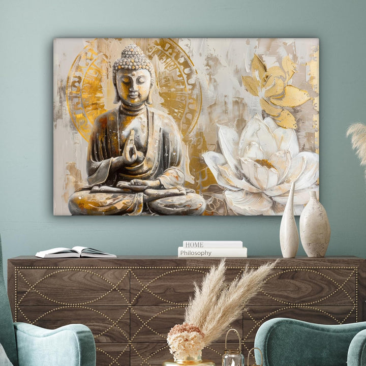 MuchoWow© Leinwandbild Gross 120x80 cm XXL Dekoration Wohnzimmer Bilder Pictures Wall Decoration Liv