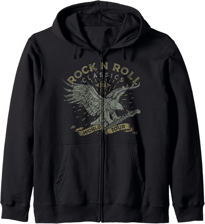 Trendy Rock N Roll Classics Kapuzenjacke