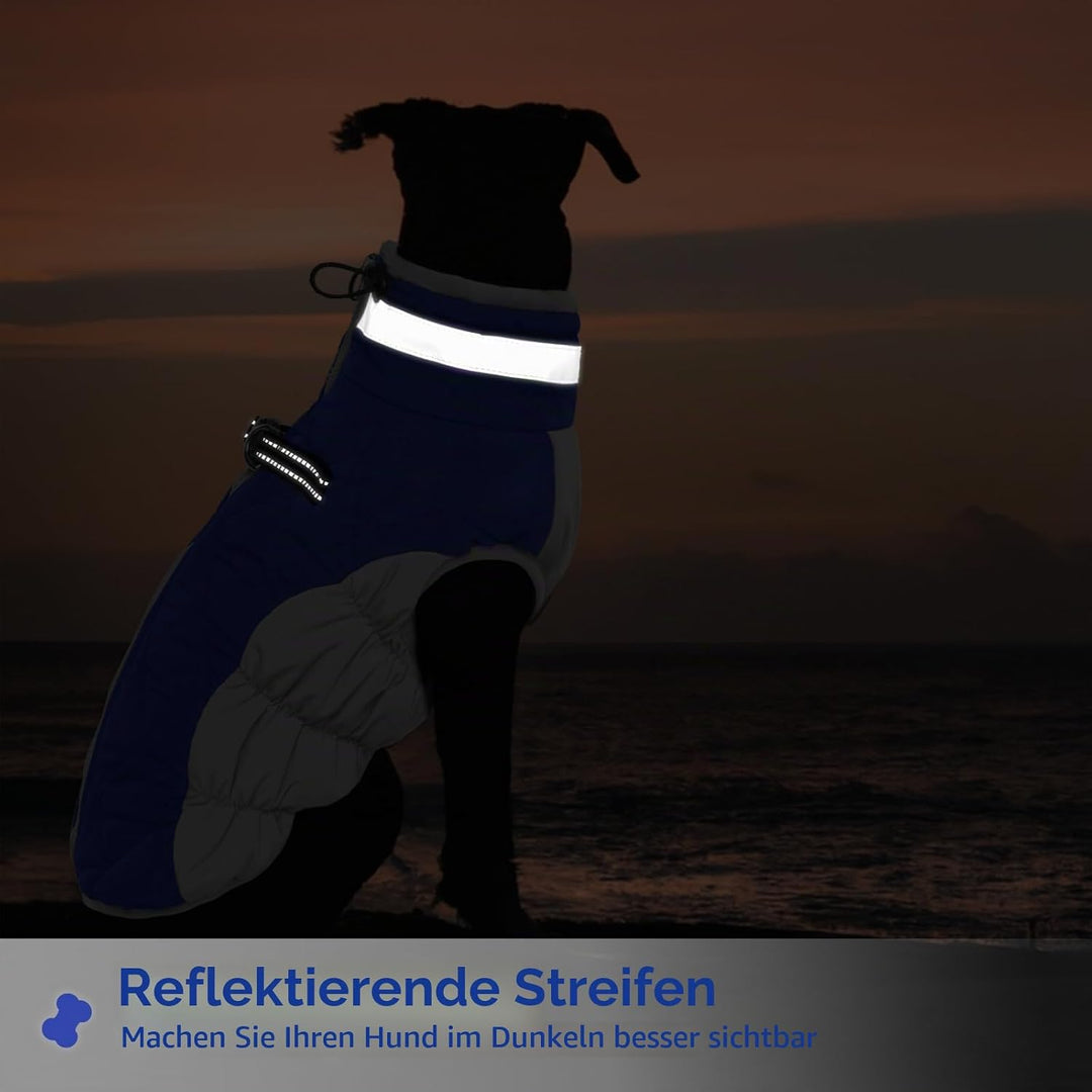PUMYPOREITY Hundemantel Winter, Wasserdicht Hundejacken Grosse Hunde Weste Warm Winddicht Hundejacke