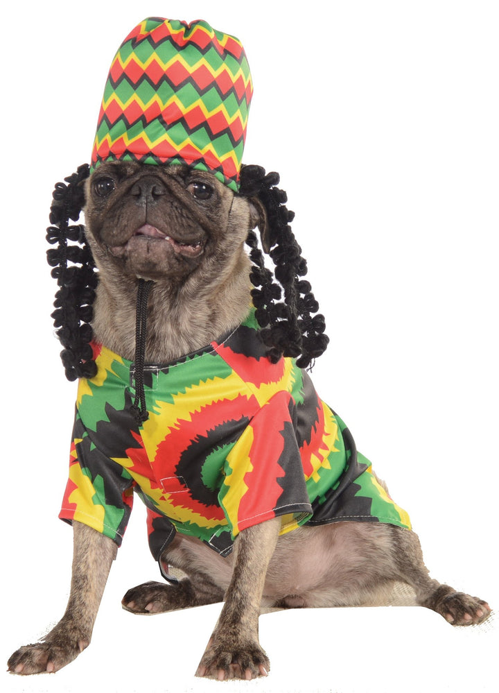 Rubies Rastafarian Haustierkostüm für Hunde oder Katzen, Grösse M Medium (Pack of 1), Medium (Pack o
