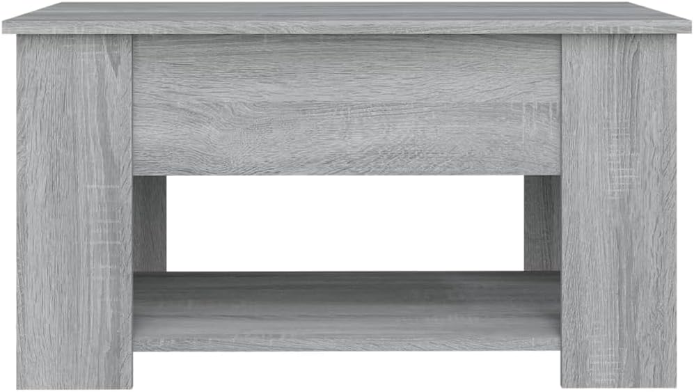 Couchtisch Höhenverstellbar 79x49x41 cm Beistelltisch Holz Wohnzimmertisch Modern Stilvollen Design