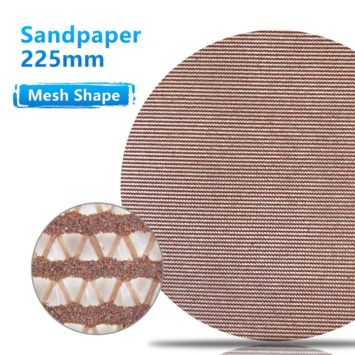 20 Stück Schleifgitter 225mm klett 150 körnung, für Trockenbauschleifer und Deckenschleifer Körnung