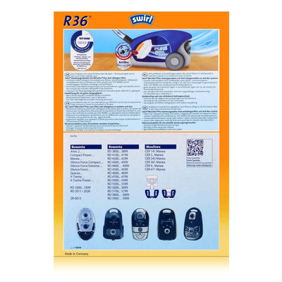 3 x Swirl R 36 MP Plus AirSpace StaubsaugerbeutelStaubbeutel Microvlies