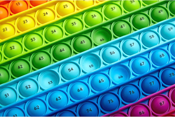 Learning Resources Sensorik-Poppit Hunderter-Zahlenbrett, drücken und zählen, Stressabbau-Spielzeug
