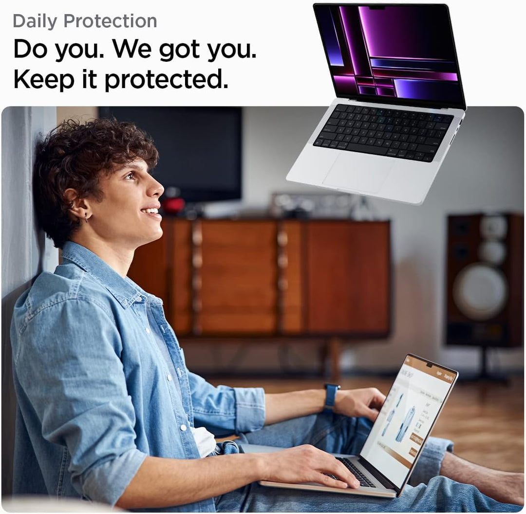 Spigen Glas.tR Slim Displayschutz für MacBook Pro 16 Zoll (ab 2021, M3 / M3 Pro / M3 Max / M2 Pro /