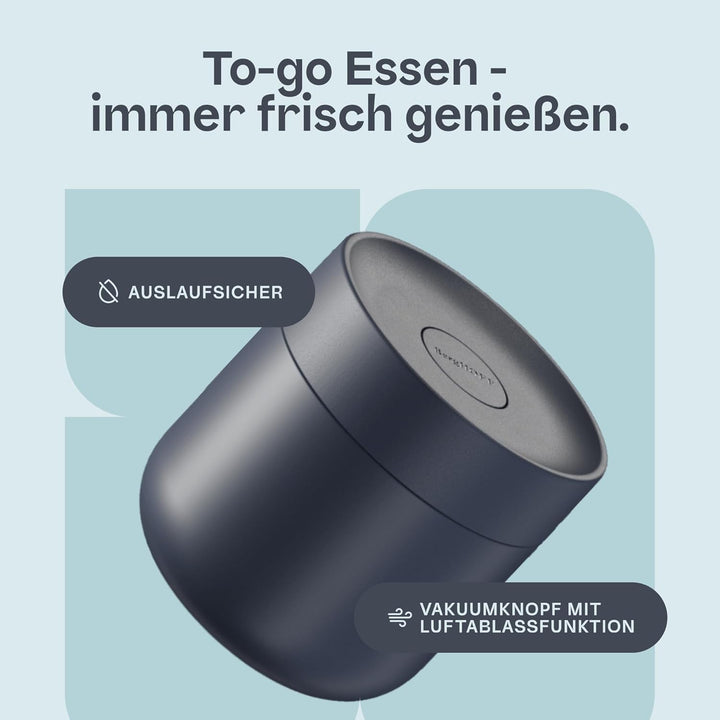 Berghoff Home Thermobehälter für Essen – 0,35L – Edelstahl Warmhaltebehälter – Thermobecher für Getr