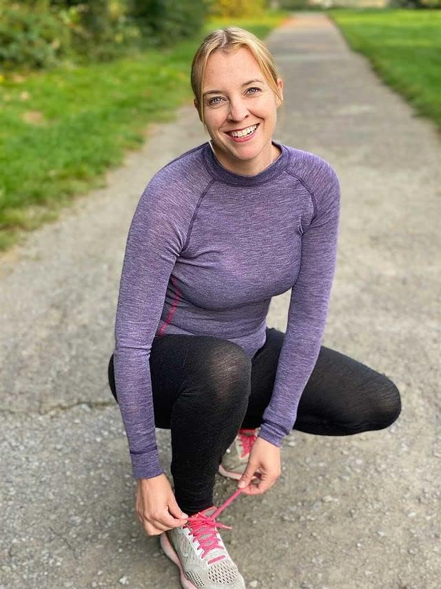 Thermowave Warm Active Merino Unterwäsche Damen - Thermounterwäsche Damen Shirt Langarm - Funktionss