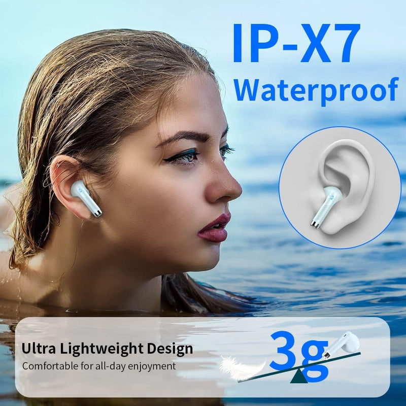 Bluetooth 5.3 Kopfhörer In Ear Kopfhörer Kabellos Bluetooth mit ENC Dual Mic, Kabellose Kopfhörer 42