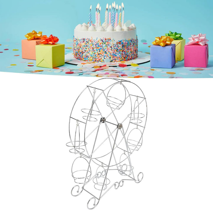 Kuchenständer, Muffin Riesenrad Karusell Ständer 8 Tassen Dessert Display Halter Serviertablett Karu