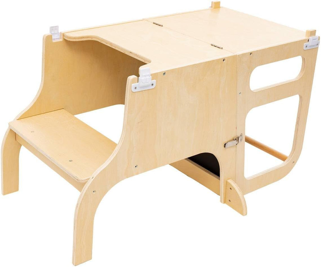 Atmosphera Alba 3-in-1 Beobachtungsturm für Kinder, Holz, 91 cm