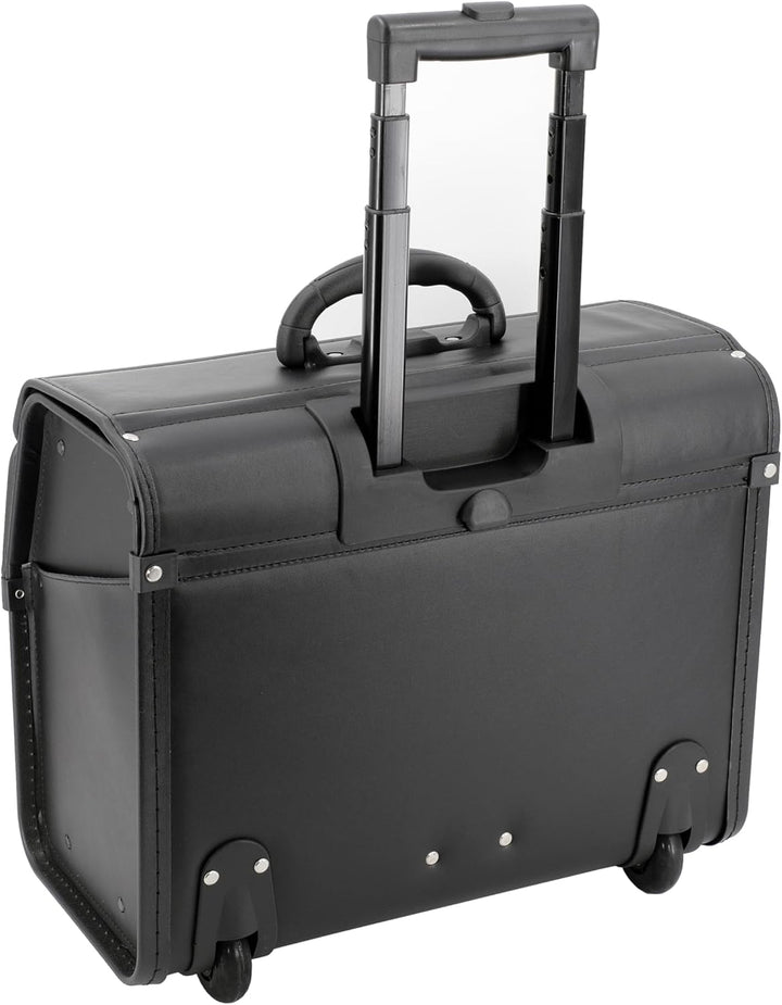Alassio 45033 - Pilotenkoffer MONDO, aus strapazierfähigem Lederimitat, ca. 46 x 38 x 22 cm, schwarz