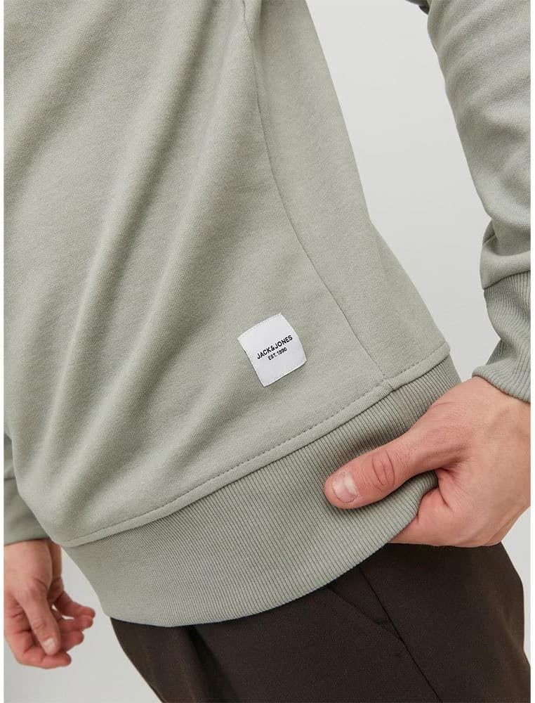 Jack & Jones Herren Jack & Jones Male Sweatshirt Einfarbig Sweatshirt Sweatpullover S Wrought Iron,