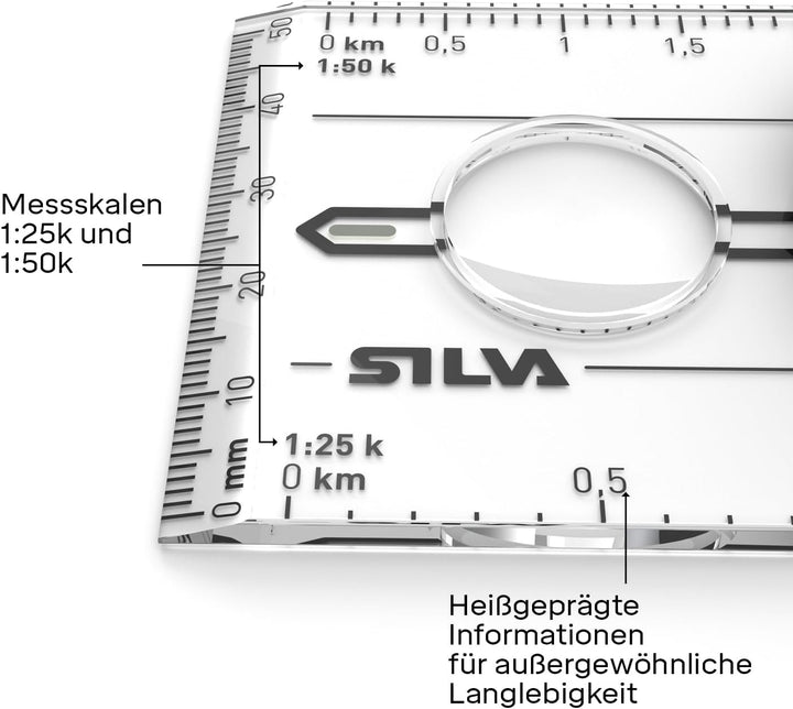 Silva Ranger Kompass Einheitsgrösse durchsichtig, Einheitsgrösse durchsichtig