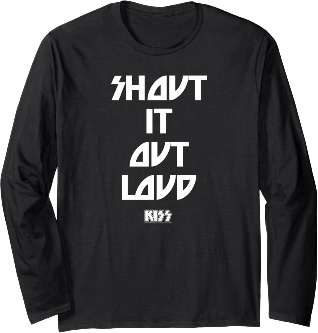KISS - Shout It Out Loud Songtext Langarmshirt