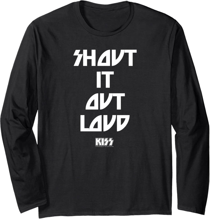 KISS - Shout It Out Loud Songtext Langarmshirt