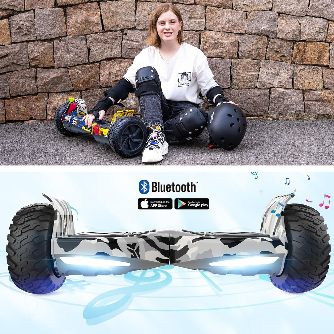 RCB Hoverboards SUV mit Sitz Hoverboards Off-Road, App-fähige Bluetooth Hoverboards, 8,5 '' Hummer +