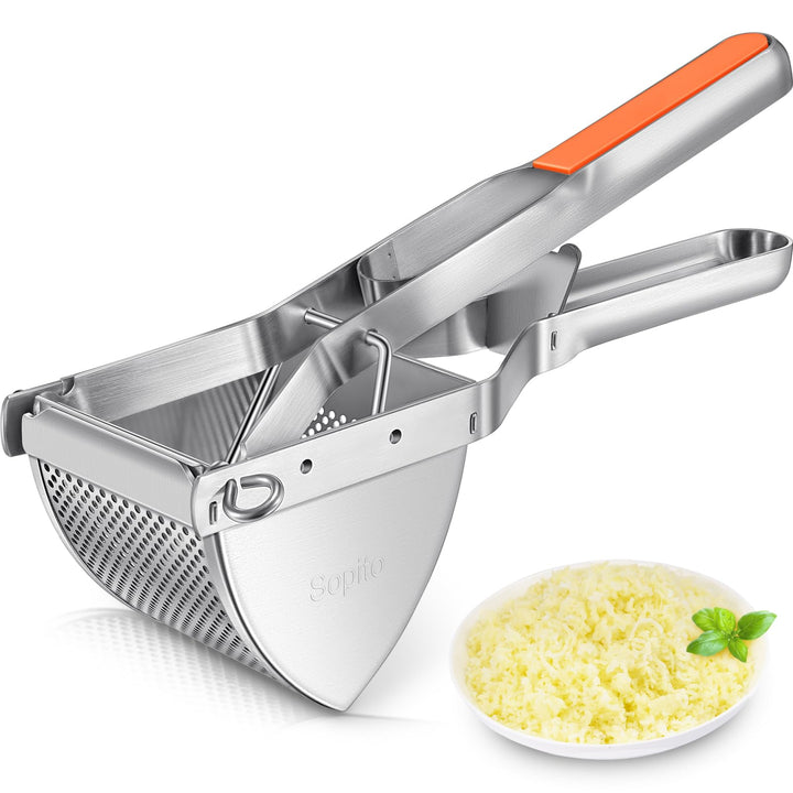 Kartoffelpresse, Sopito Kartoffelpresse Edelstahl Essen Obst und Gemüse kartoffelstampfer für Cremig