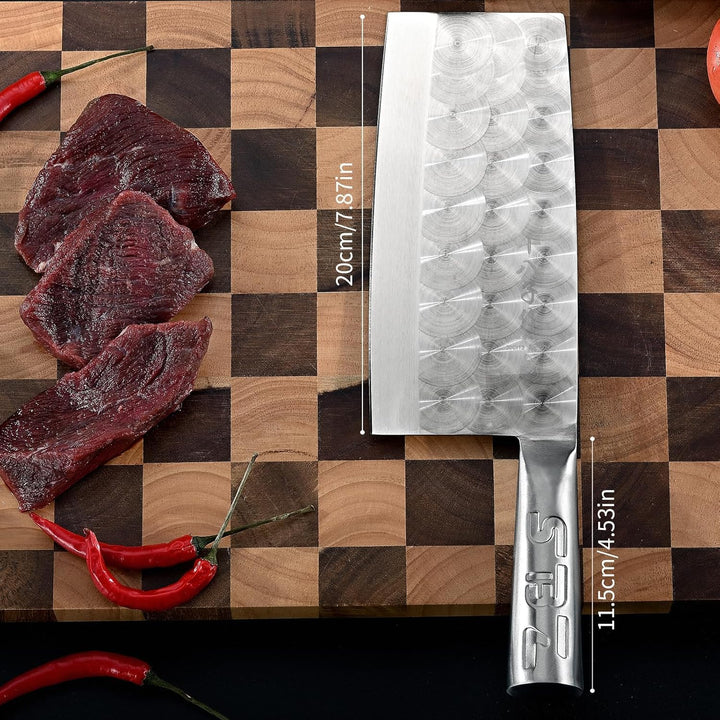 SHI BA ZI ZUO Metzgermesser Professionelles Küchenmesser Gemüsemesser für Müheloses, Präzises Schnei
