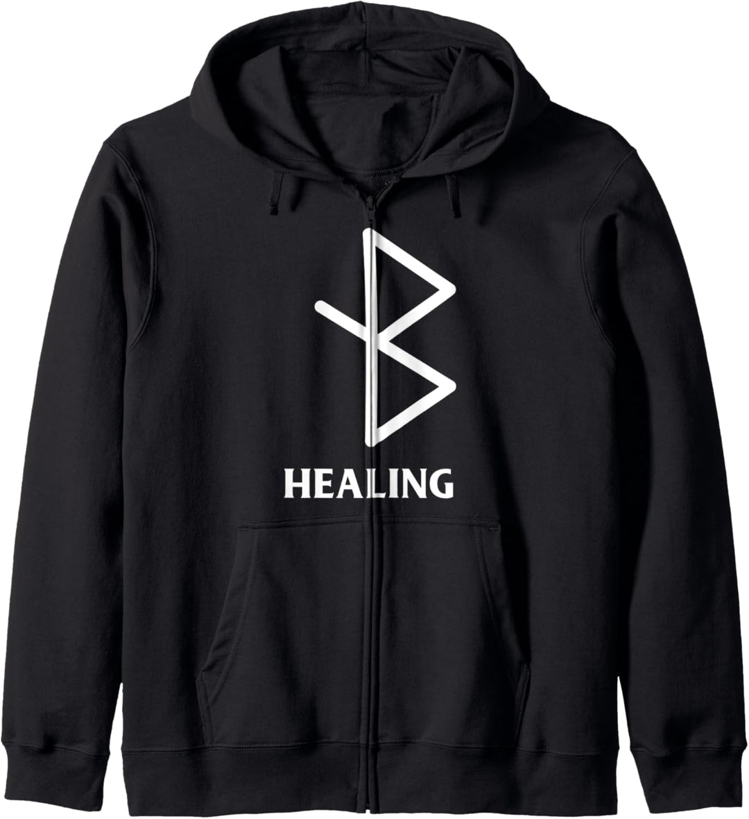 Wikinger-Heilsymbol Runen Elder Futhark Kapuzenjacke