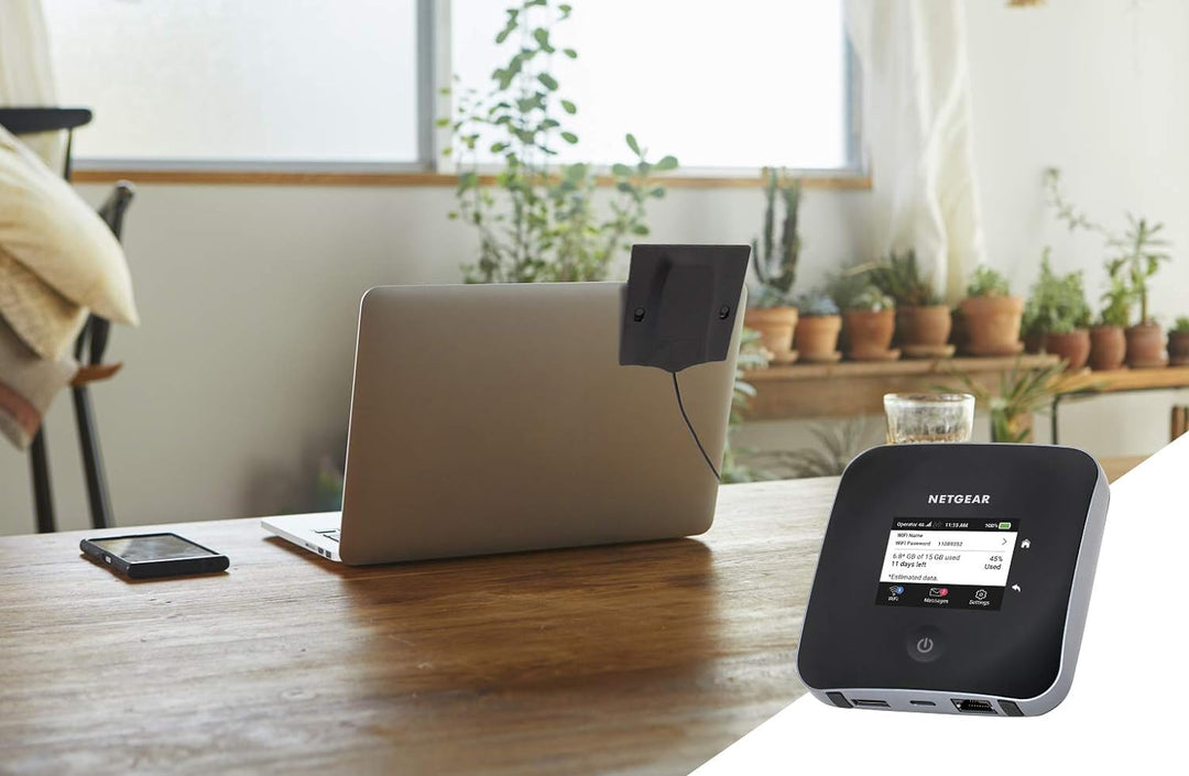 NETGEAR MR2100 Mobiler WLAN Router mit SIM Karte | 4G LTE Router mobil | bis 2 GBit/s Download-Speed