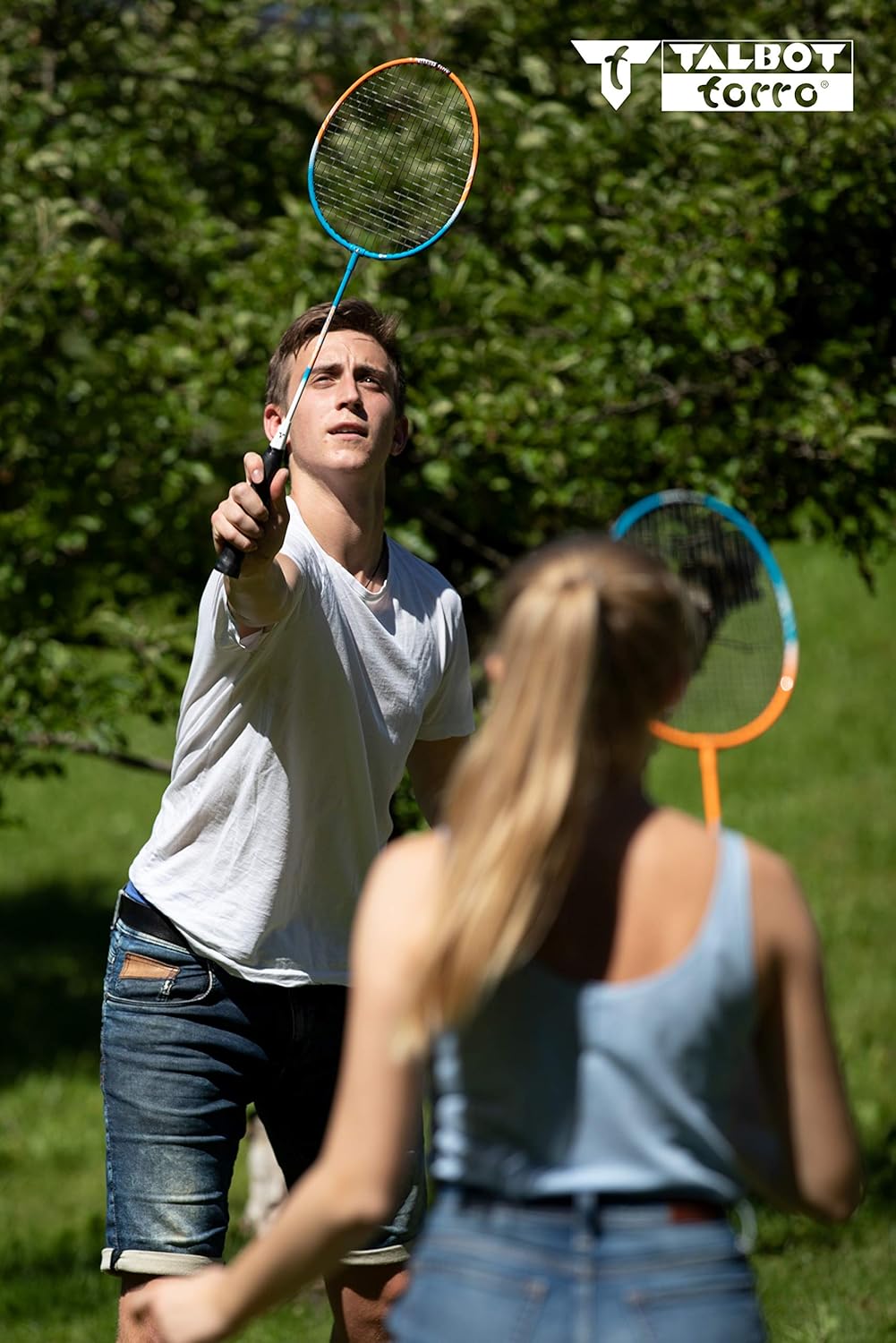 Talbot Torro Unisex – Erwachsene Badminton-Set 2-Attacker & JOOLA 54820 Tischtennis-Set Duo Bestehen