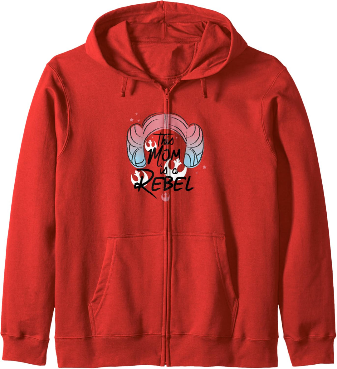 Star Wars This Mom Is A Rebel Princess Leia Hair Kapuzenjacke
