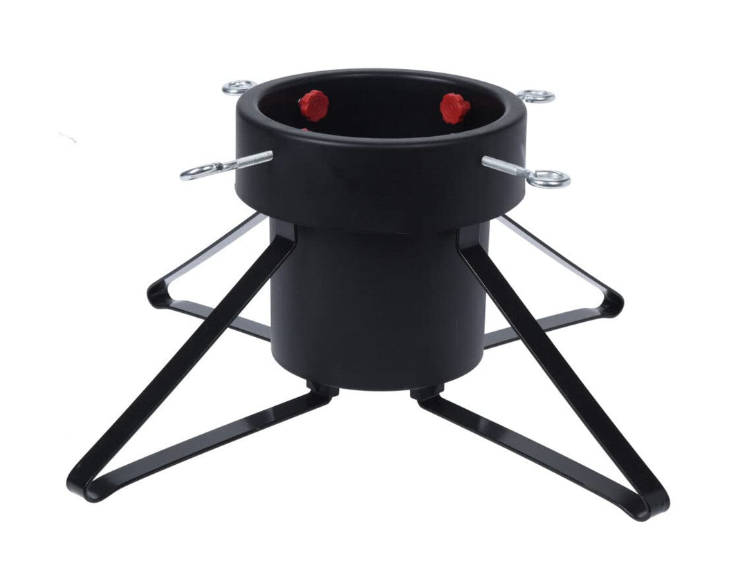 Spetebo Weihnachtsbaumständer aus Metall - klein/schwarz - für Bäume bis 200 cm Höhe - Christbaumstä
