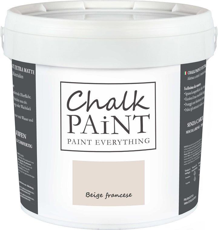 Chalk Paint Everything® Beige Francese Kreidefarbe Wasserbasis für Alle Oberflächen einfach zu verar