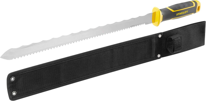 STANLEY Fatmax Isoliermesser 350 mm – Klinge aus Edelstahl – Griff aus Bi-Material – Schutzhülle für