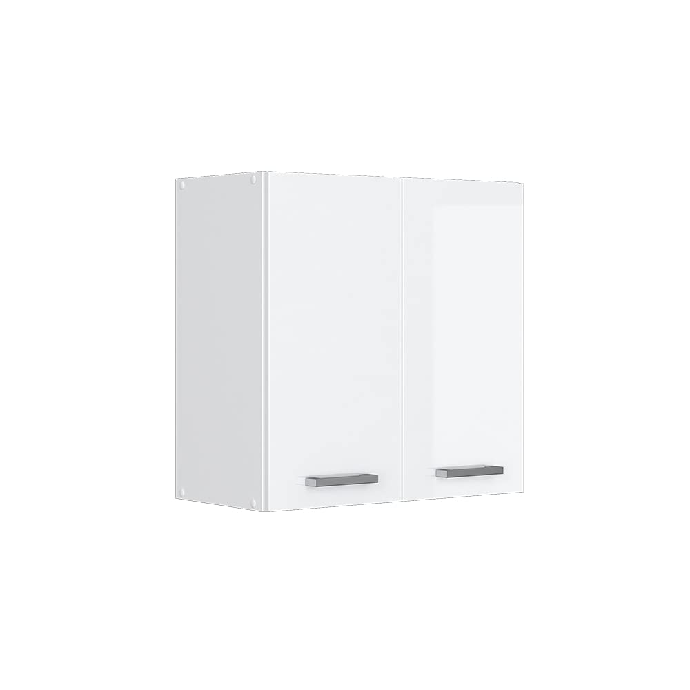 Vicco Hängeschrank R-Line, Weiss Hochglanz/Weiss, 60 cm Weiss Hochglanz Hängeschrank 60cm, Weiss Hoc