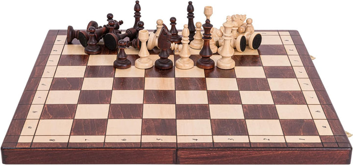 Square - Schach Schachspiel - MAGNETISCHE 350 - Schachfiguren & Schachbrett aus Holz