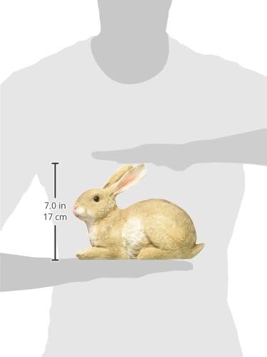 Design Toscano Bashful, der liegende Hase, Liegende Hasenfigur, Bashful