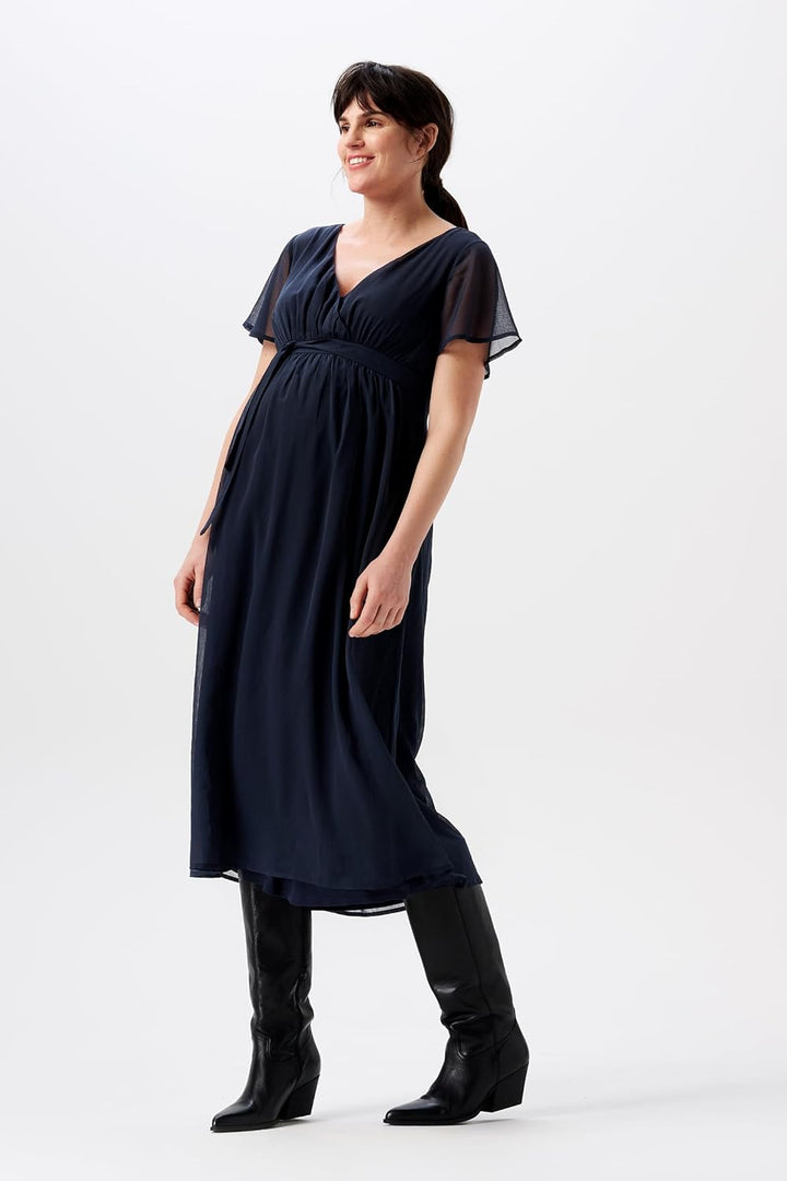 Noppies Damen Amelie Maxi Dress Ss Kleid XL Night - N146, XL Night - N146