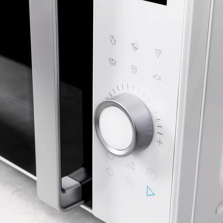 Cecotec Touch-Mikrowelle ohne Teller GrandHeat 2500 Flatbed Touch White. 800 W, 25 Liter Fassungsver