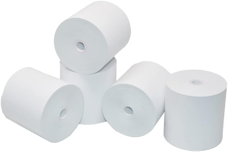 coreless - 45 Thermorollen 80mm x 80mm x 12mm ohne Plastikkern - Rolle aus Thermopapier 80mm x 80mm