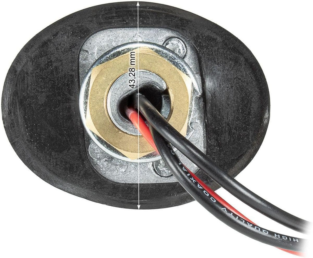 tomzz Audio 1000-023 DAB Antenne Auto Kombi Dach Antenne DAB+ UKW AM FM mit Verstärker SMB DIN 5m Ka
