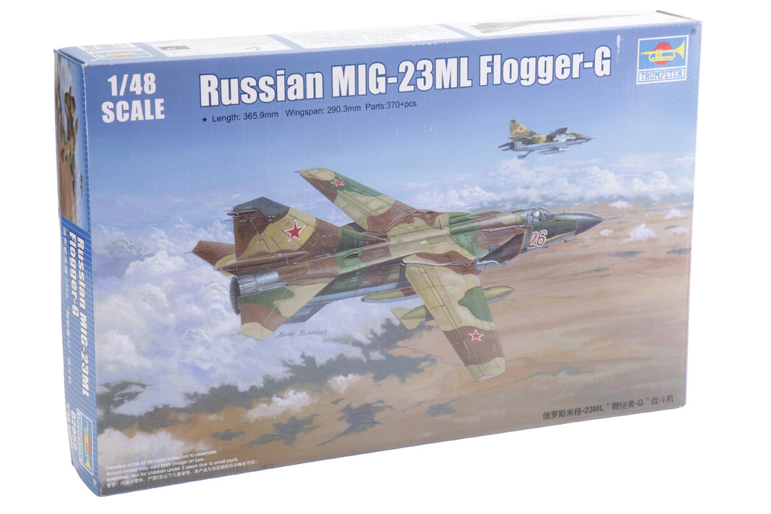 Trumpeter 02855-1/48 MIG 23ML Flogger-G Flugzeug