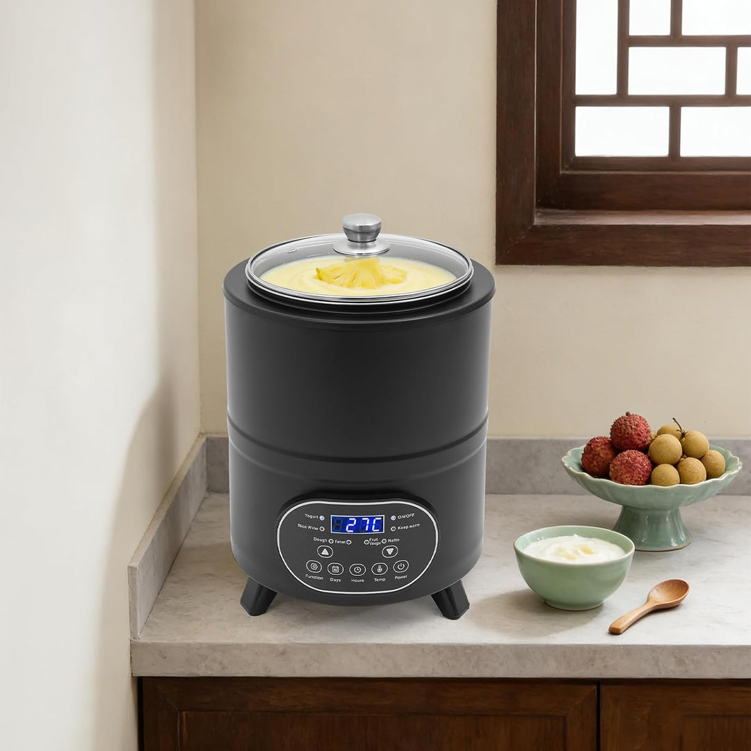 Joghurtbereiter, 8L Joghurtmaschine Multifunktional mit Zeitanzeige, Yogurt Maker für Griechischer J